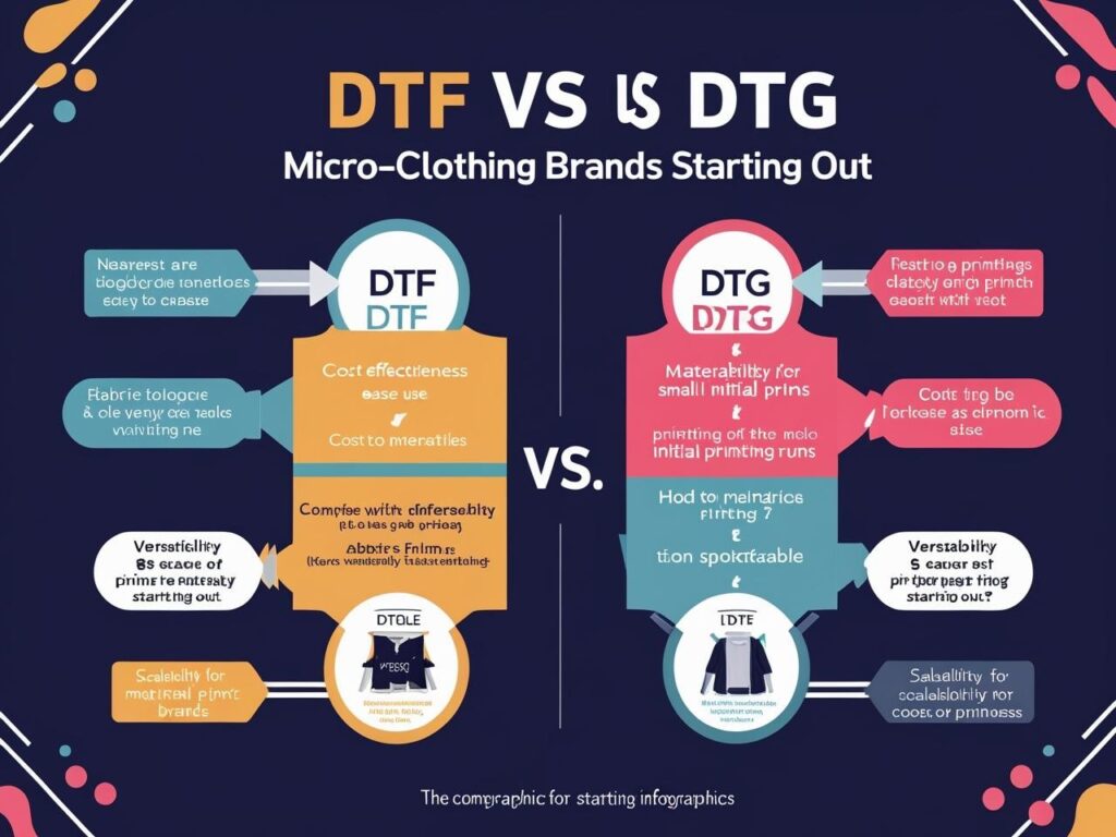 DTF vs DTG для мікробренду: що вигідніше на старті?