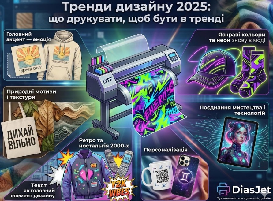 Тренди дизайну 2025: що друкувати, щоб бути в тренді