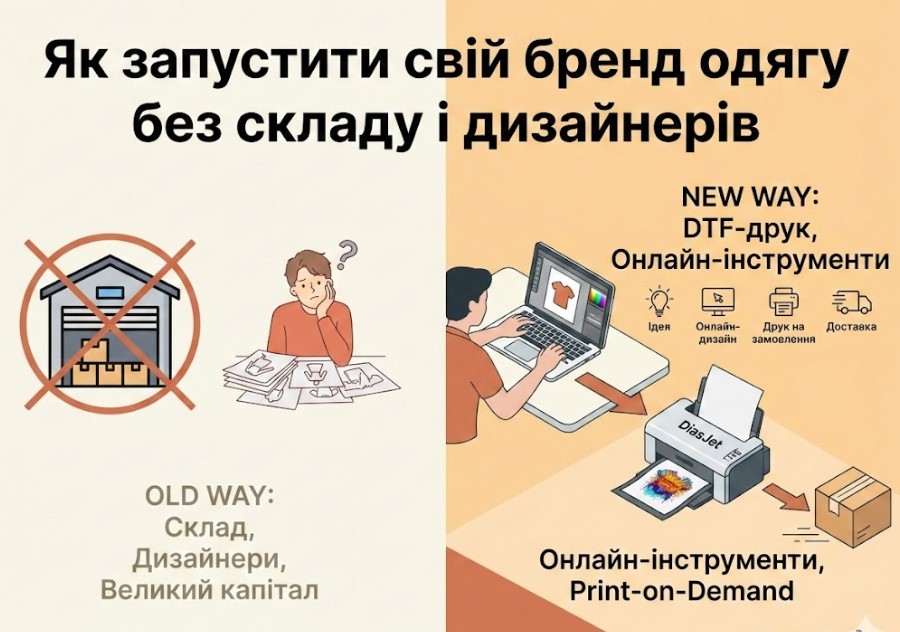 Як запустити свій бренд одягу без складу і дизайнерів