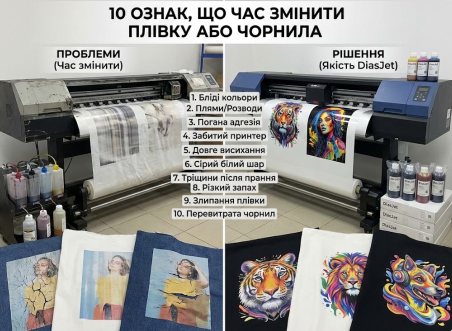 10 ознак, що час змінити плівку або чорнила